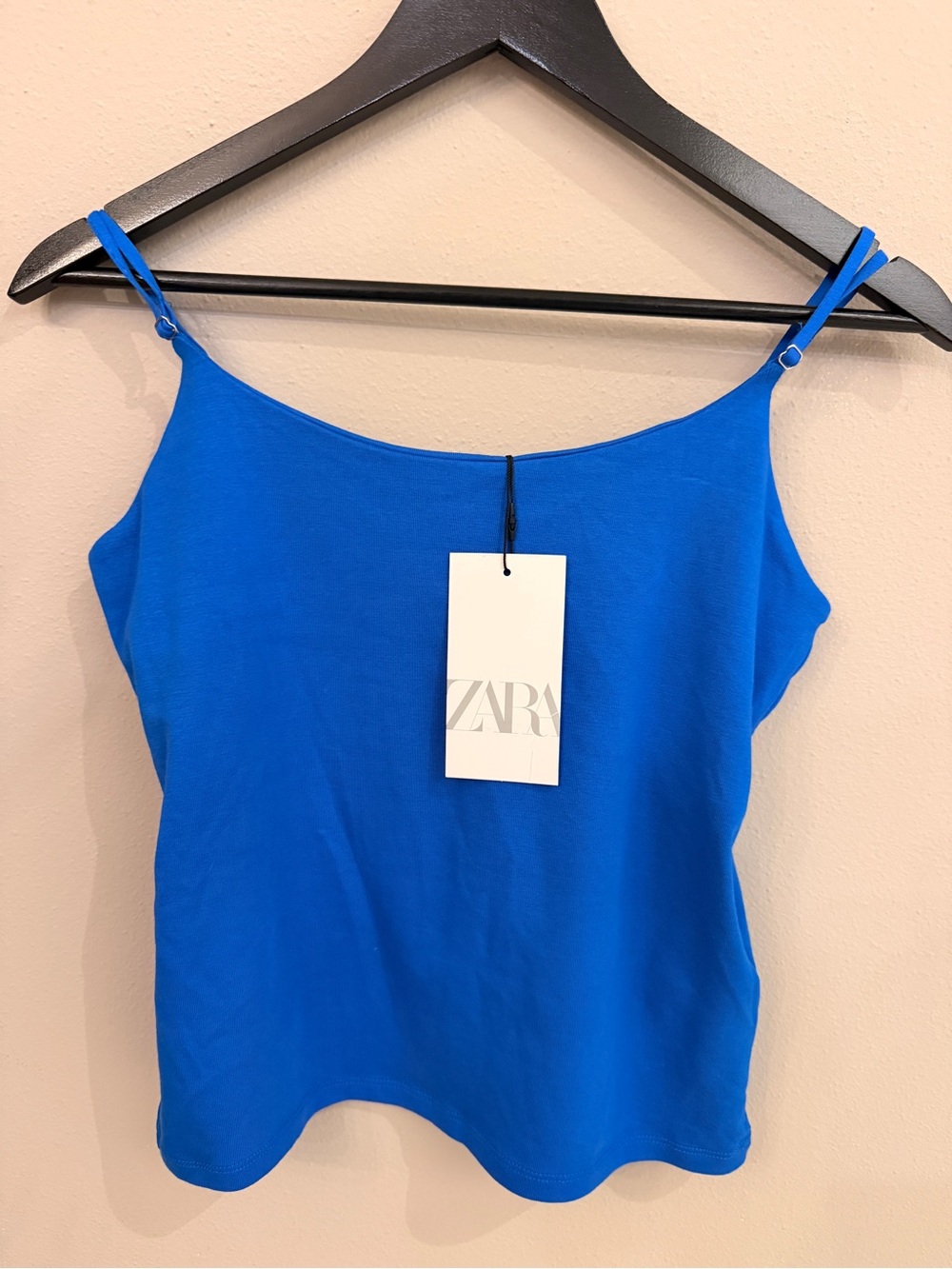 Zara Cobalt Blue Adjustable Spaghetti Strap Cami